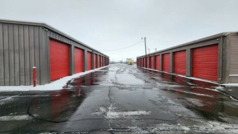 Drive up units at Red Storage in Tooele.