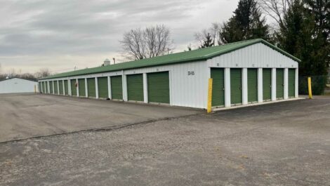 Drive up units at Premier Storage of Delaware.