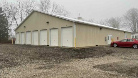 Drive up units at Premier Storage of Granville.