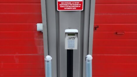 Entrance security at Red Storage in Tooele.