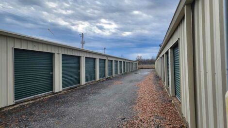Drive up storage at Copper Safe Storage in Little Rock.