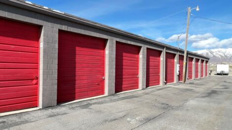 Drive-up units at Red Storage in Tooele.