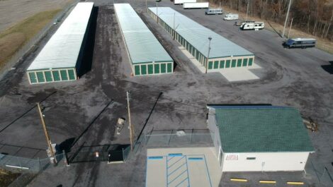 Sky view of Premier Storage of Marion facility.