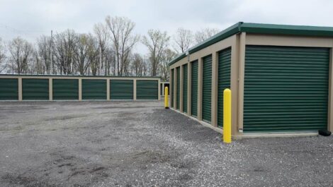 View of exterior storage units at Premier Storage of Marion.