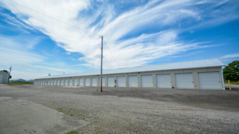Drive-up storage units at Premier Storage of Granville.