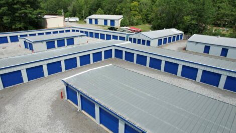 Aerial view of Premier Storage of Greenbrier in Greenbrier, AR.