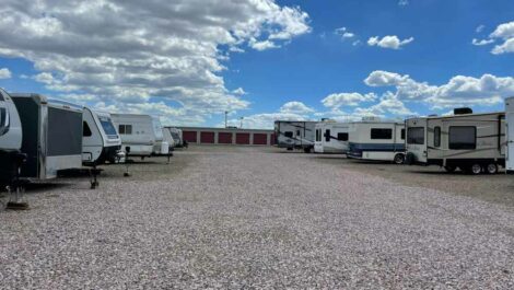 RV and boat storage at Infinity Storage Space in Chino Valley.