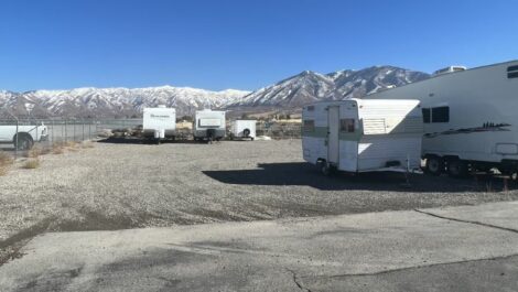 RV Parking at Red Storage in Tooele, Utah.