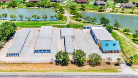 Outdoor units at Riverway Storage Lytle, Texas.