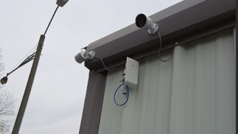 Security cameras at Winston Self Storage in Winston-Salem.