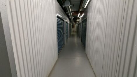 Hallway in Bass at Wesleyan Self Storage.