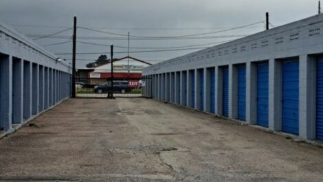 Exterior of storage units in Beaumont, TX.