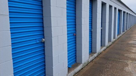 Exterior of storage units in Beaumont, TX.