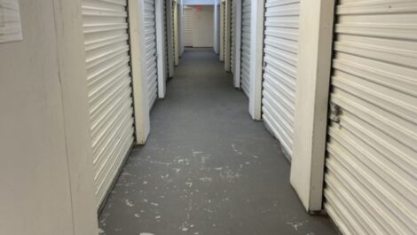 Interior hallway of storage facility in Orange, TX.