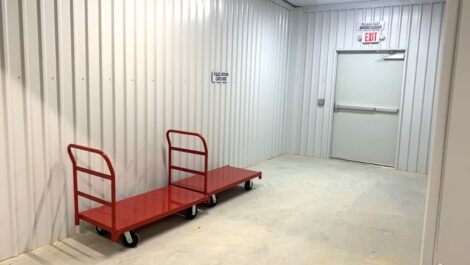Moving carts at Storage Partner #1 in Athens, AL.