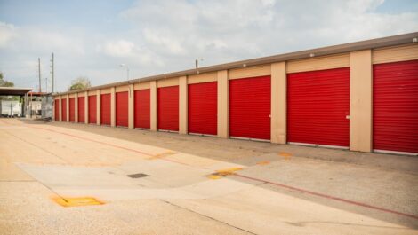 Drive-up units at Northpark storage in Kingwood.