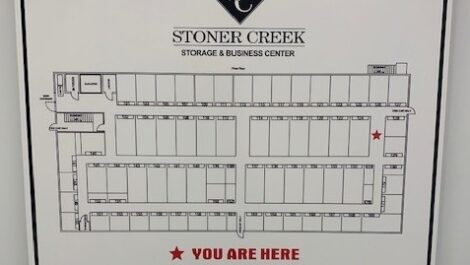 Map at Stoner Creek Storage in Hermitage