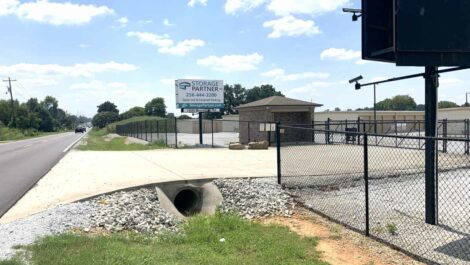 Security gate at Storage Partner #2 in Athens, AL.