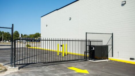 Security gate at City Storage in Macon.