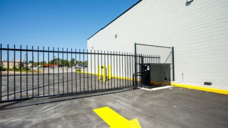 Security gate at City Storage in Macon.