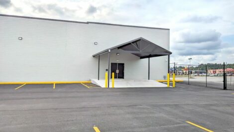 Side entrance at City Storage in Macon.