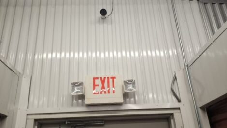 Interior security camera for storage facility in Columbia, MS.