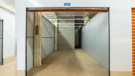 Interior of storage unit at Storage 43 facility.
