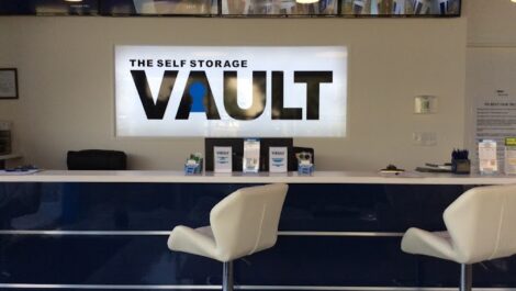 Front counter at The Self Storage Vault in Bellport, NY.