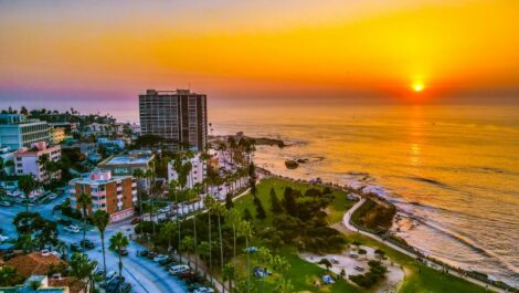 Sunset at La Jolla Cove