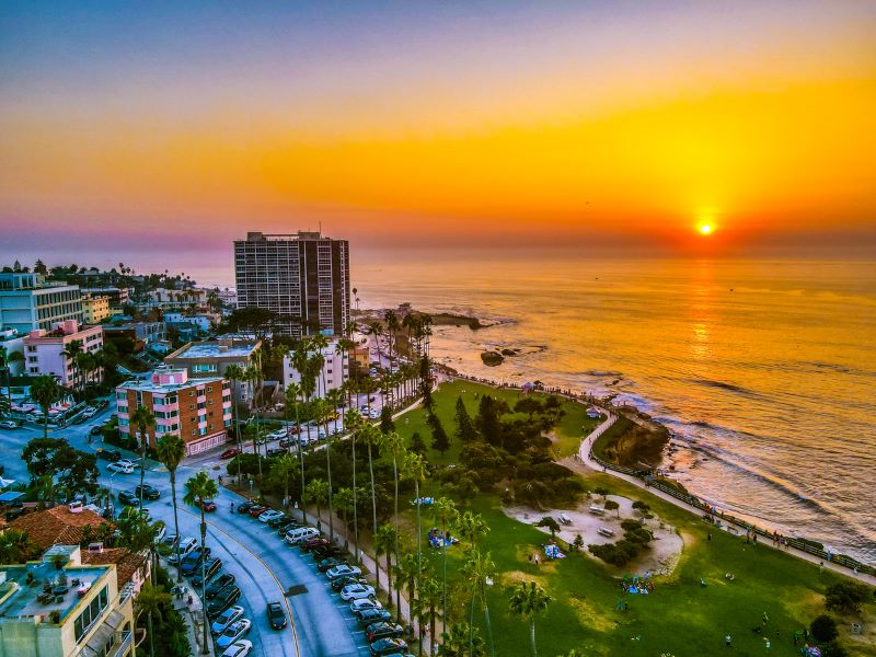 Sunset at La Jolla Cove