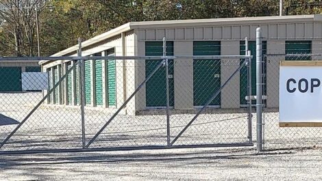 Security gate at Copper Safe Storage in Star City.