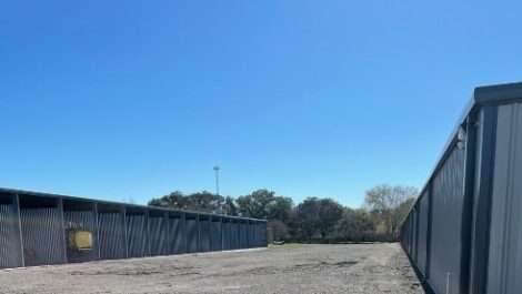 Trailer parking at Rethink Self Storage in Hamshire, TX.