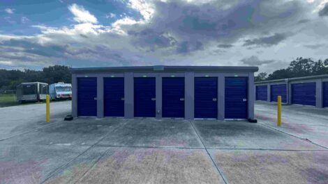 Exterior of storage units at Store With Ease.