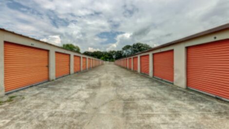 Storage units at Jackson Self Storage in Jackson, Mississippi.