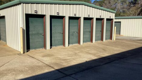 Storage units at Storage Center Rose City in Thomasville, Georgia.