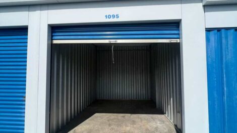 Opened storage unit at Siler City Self Storage - W Second in Siler City, NC.