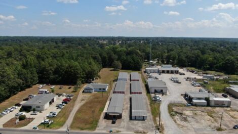 Aerial view of Copper Safe Storage in Petal, MS.