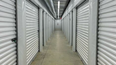 Exterior of indoor storage units at Best Choice Storage facility.