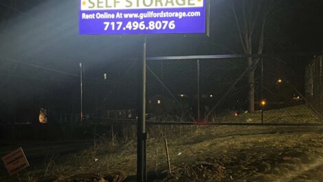 Guilford Self Storage facility sign.