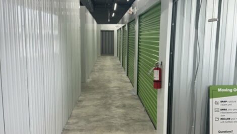 Exterior of storage units at iStore Connersville facility.