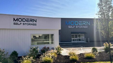 Exterior view of Modern Self Storage facility.