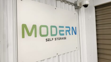 Modern Self Storage logo.