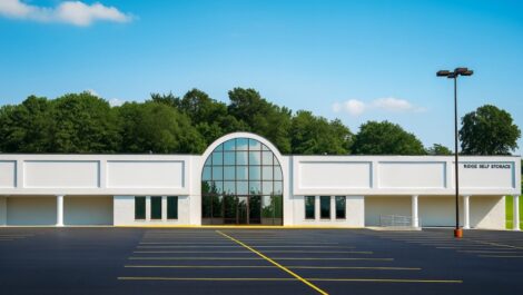 Exterior of Ridge Self Storage facility.