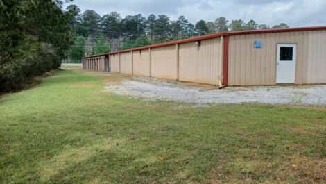 Exterior of Woodworth Self Storage facility.