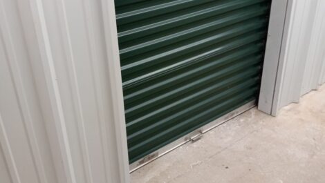 Exterior view of storage unit at Woodworth Self Storage.