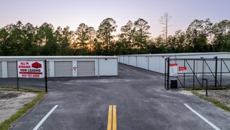 Entrance to All-in Storage facility.