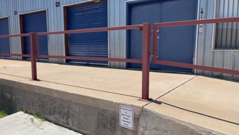 Exterior of storage units at The Compound Self Storage.