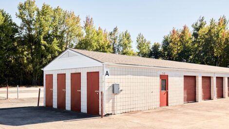 Row A outdoor storage units.