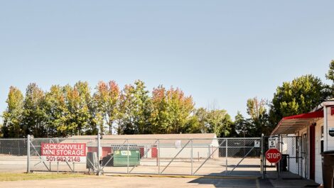 Storage facility gated access.