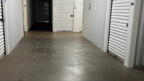 Indoor storage facility's units.